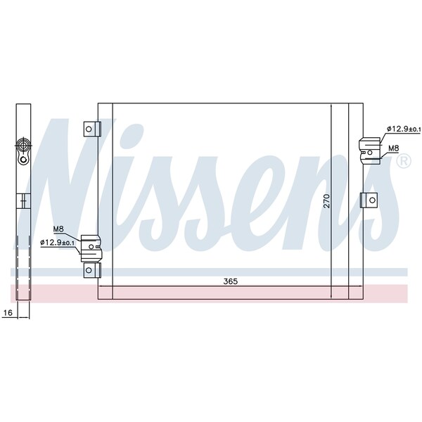 Nissen A/C Condenser, 940190 940190 - main